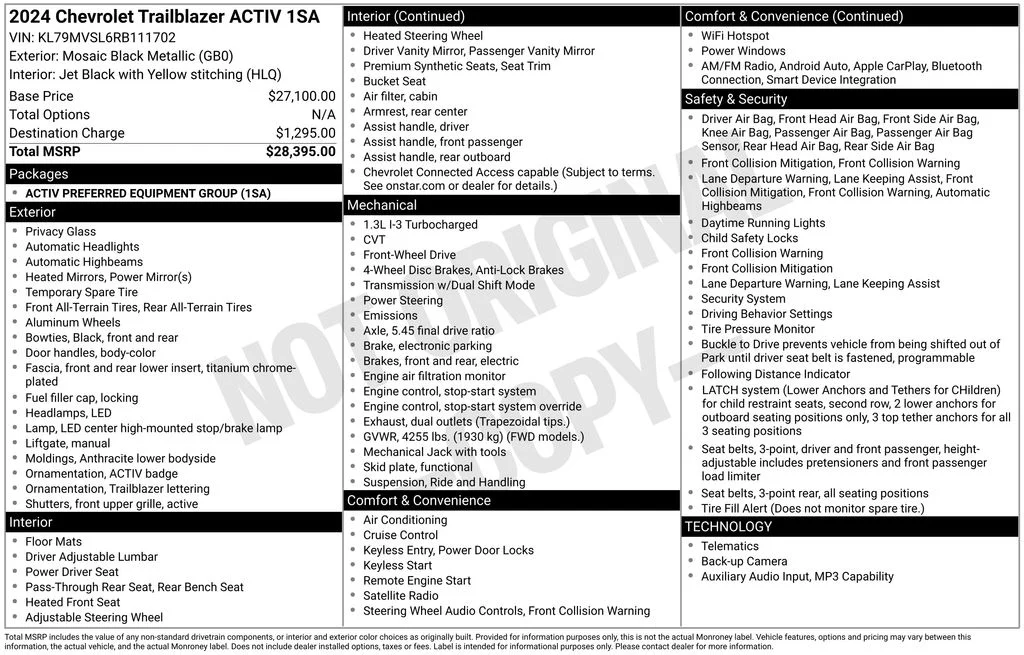 Used 2024 Black Chevrolet ACTIV image 25