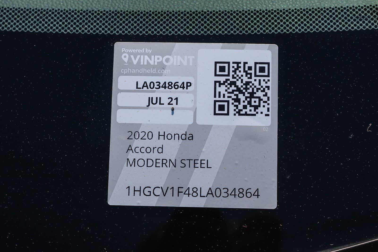 Used 2020 Modern Steel Metallic Honda EX image 28