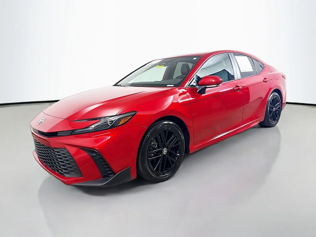 Certified Used 2025 Supersonic Red Toyota SE image 3