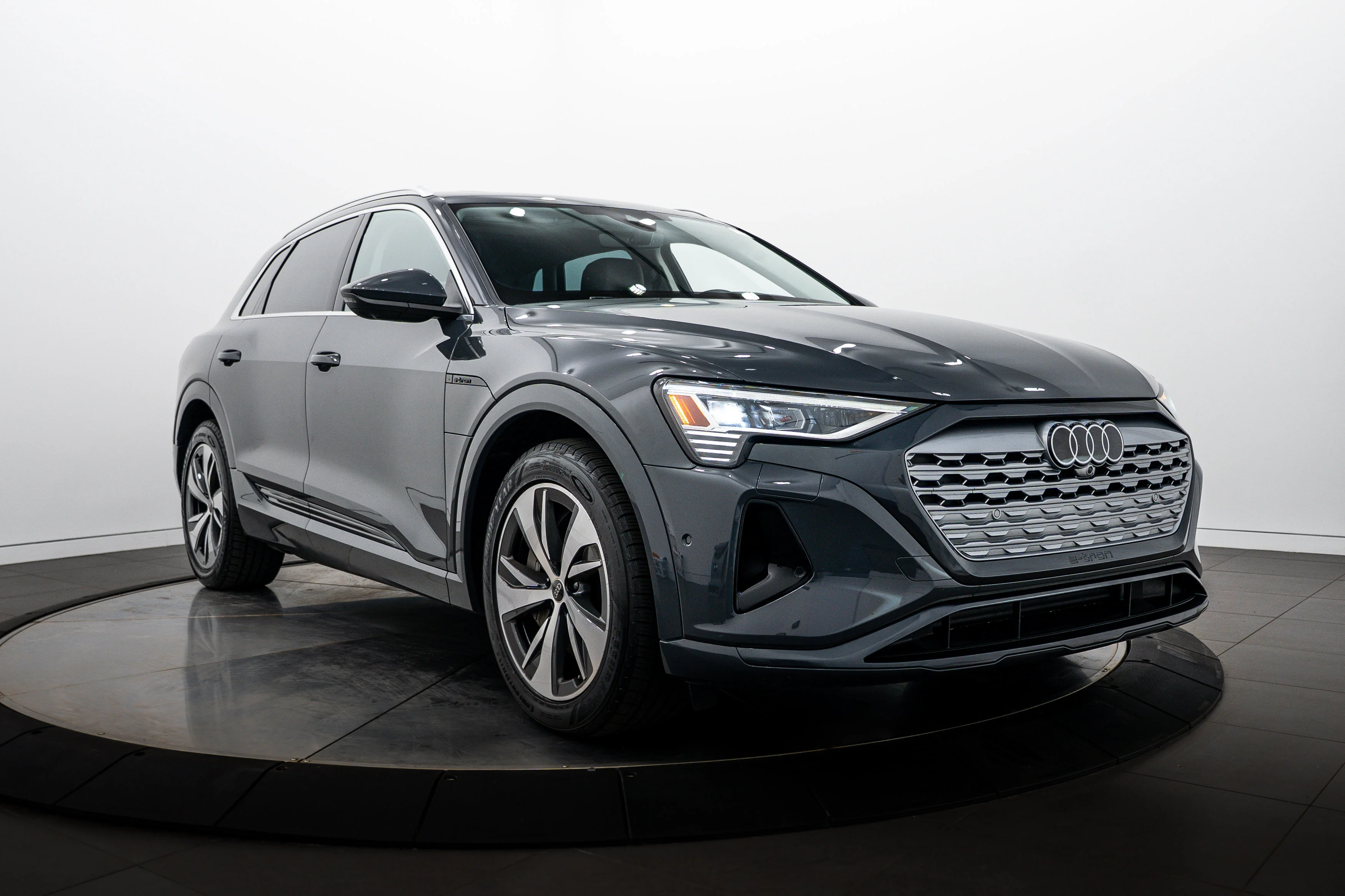 Certified 2024 Audi Q8 e-tron Premium Plus with VIN WA15AAGEXRB021833 for sale in Highland Park, IL