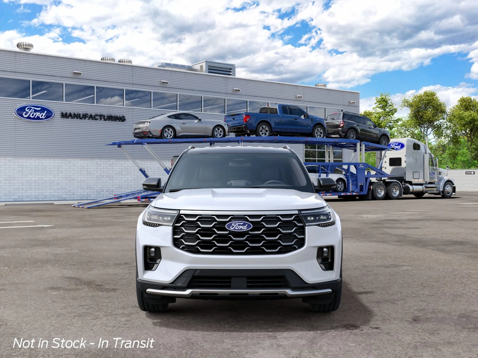 New 2027 Star White Metallic Tri-Coat Ford Platinum image 3