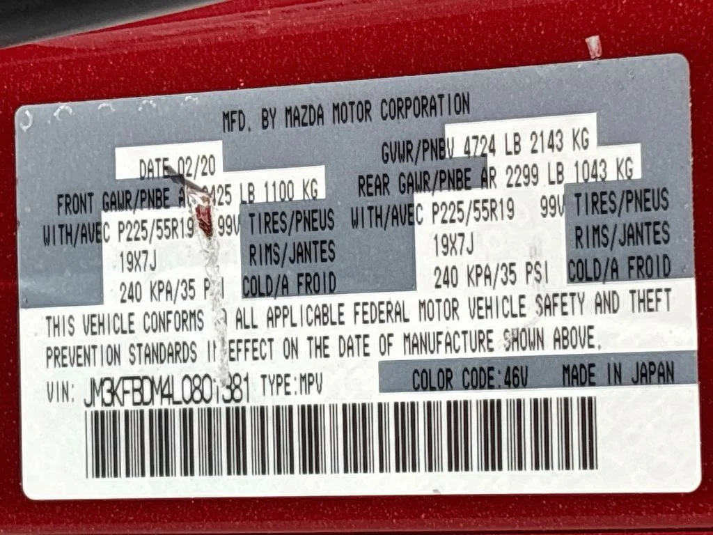 Used 2020 Red Crystal Mazda Grand Touring image 34