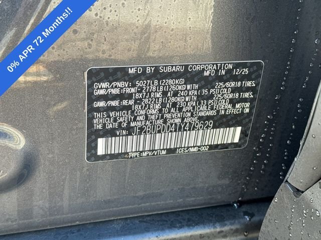 New 2026 MAGNETITE GRAY METALLIC Subaru Limited image 41