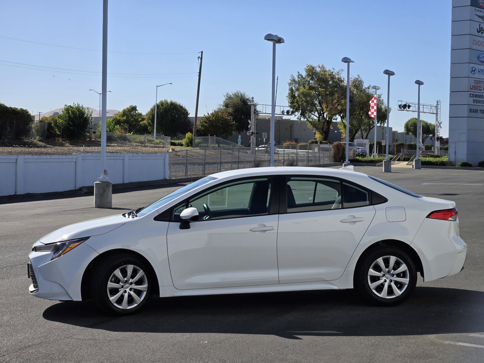 Used 2025 White Toyota LE image 7