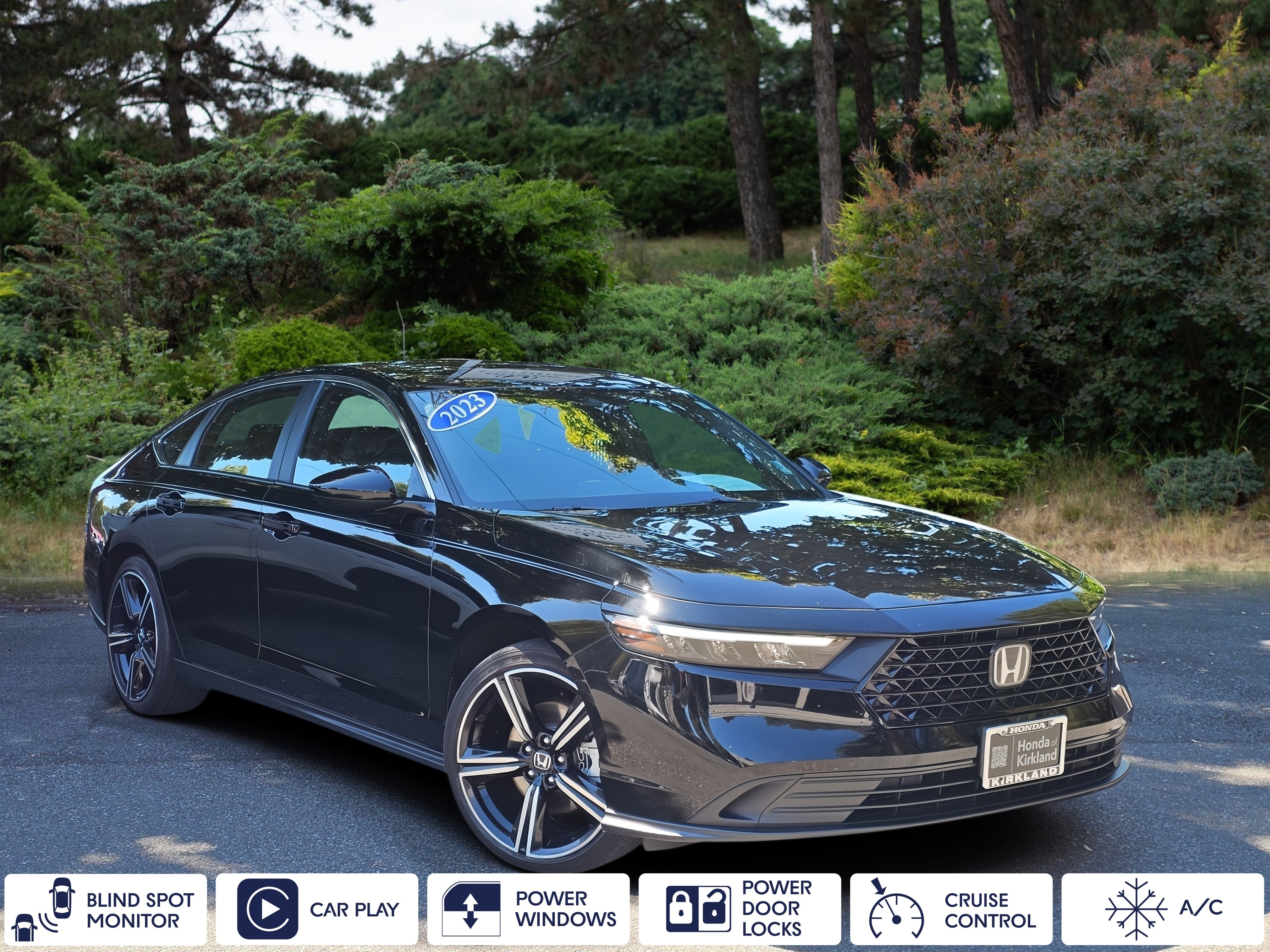 Used 2023 Crystal Black Pearl Honda Sport image 1