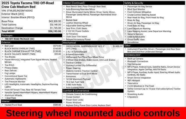 Used 2025 Black Toyota TRD Off-Road image 20