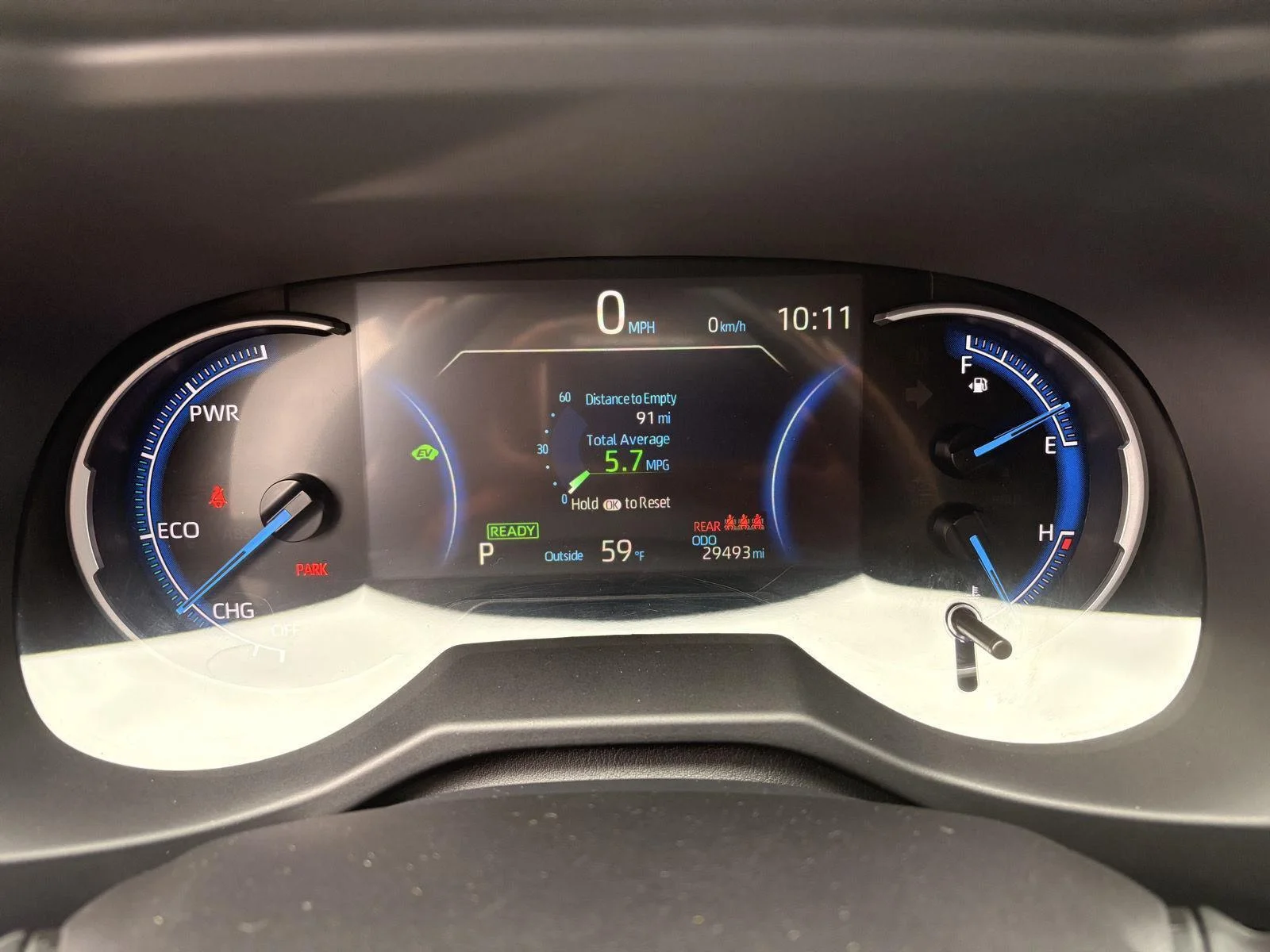 Used 2025 Midnight Black Metallic Toyota Hybrid LE image 16