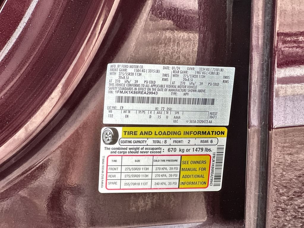 Used 2024 Red Ford Limited MAX image 34