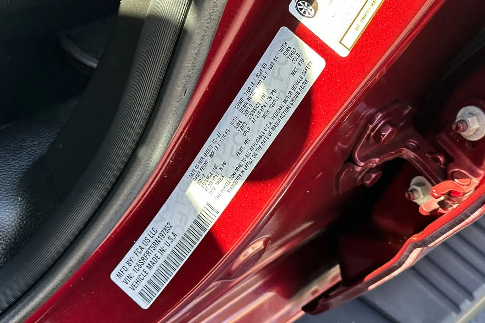 Certified Used 2024 Delmonico Red Pearlcoat Ram Laramie image 28