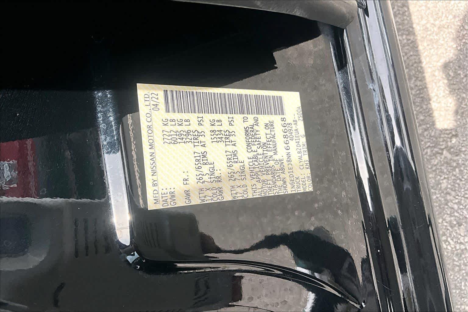 Certified Used 2022 Super Black Nissan SV image 33