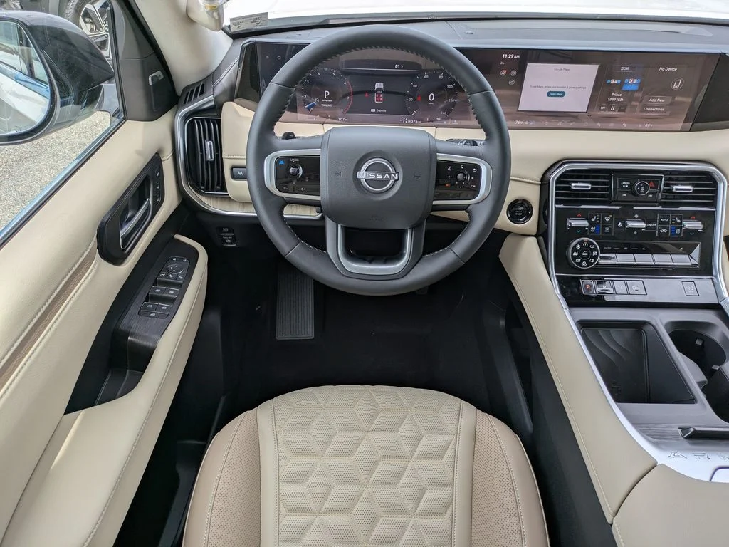 New 2026 Aspen White TriCoat / Super Black Two-tone Nissan Platinum image 16