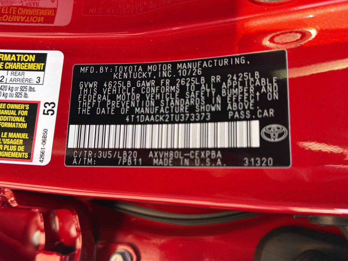 New 2026 Supersonic Red Toyota XSE image 36