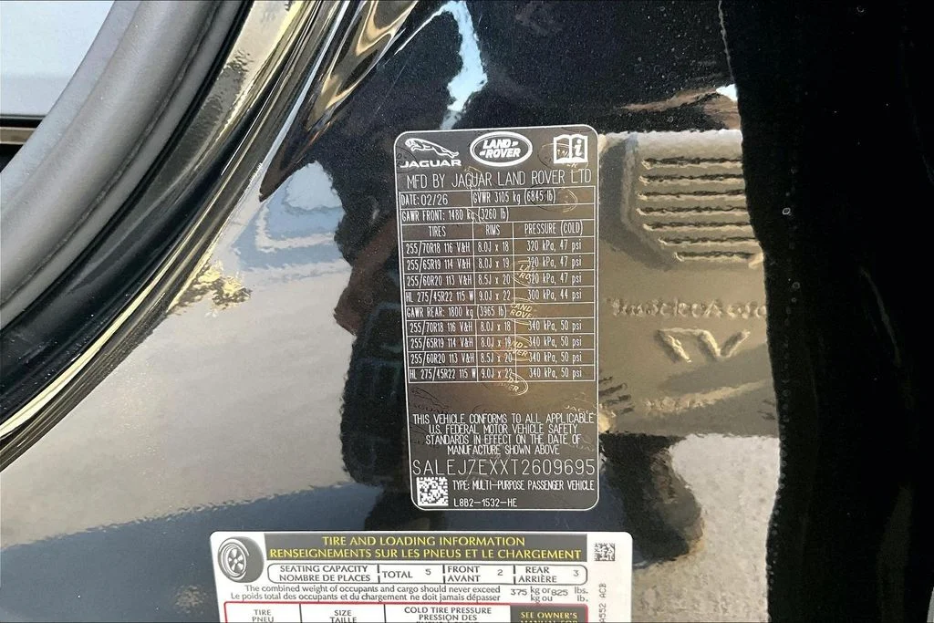 New 2026 Black Land Rover S image 8
