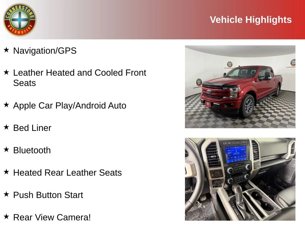 Used 2020 Ford F-150 Lariat with VIN 1FTEW1EPXLKE26495 for sale in Elk River, Minnesota