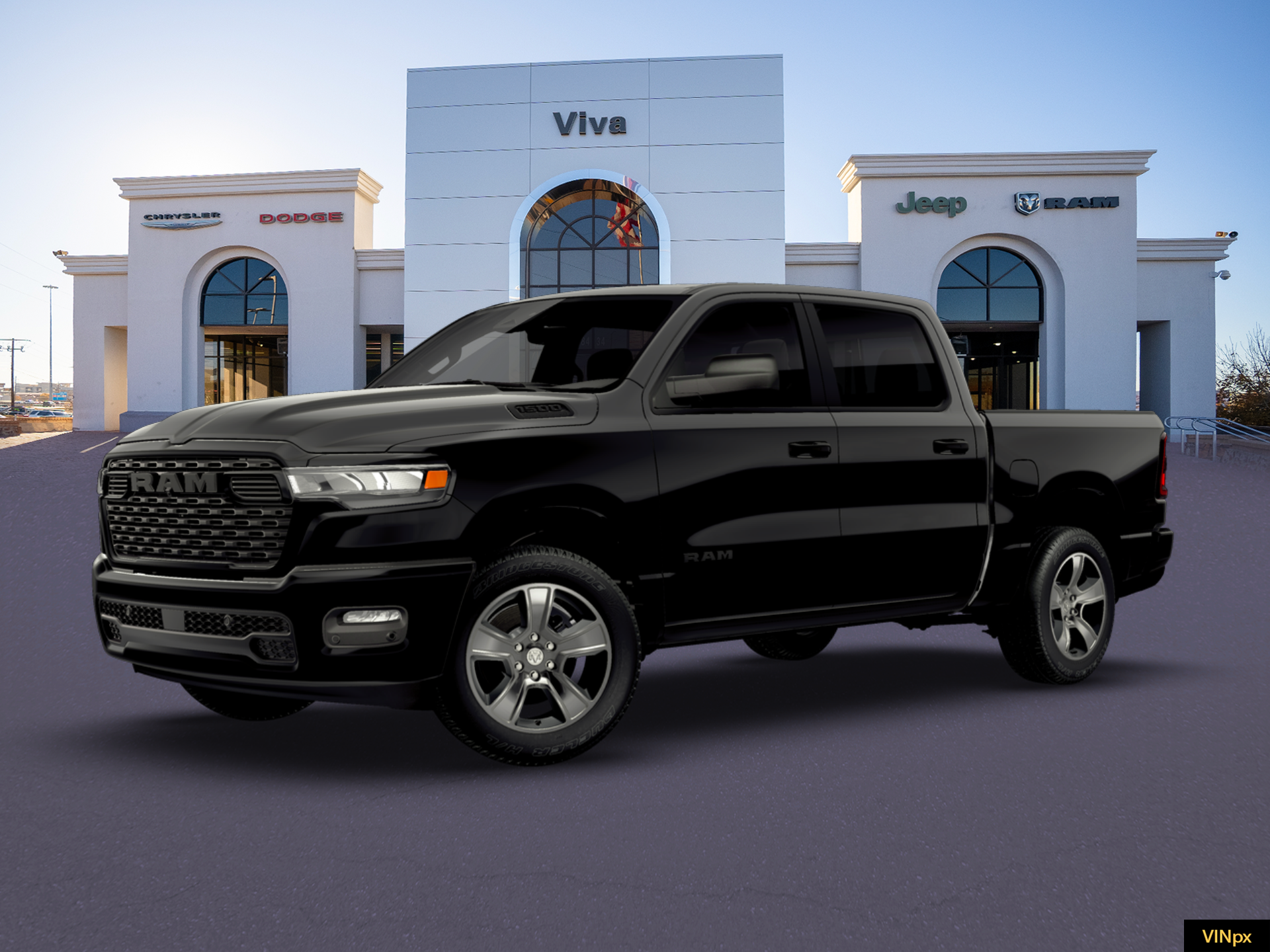 New 2026 Diamond Black Crystal Pearlcoat RAM Express image 2