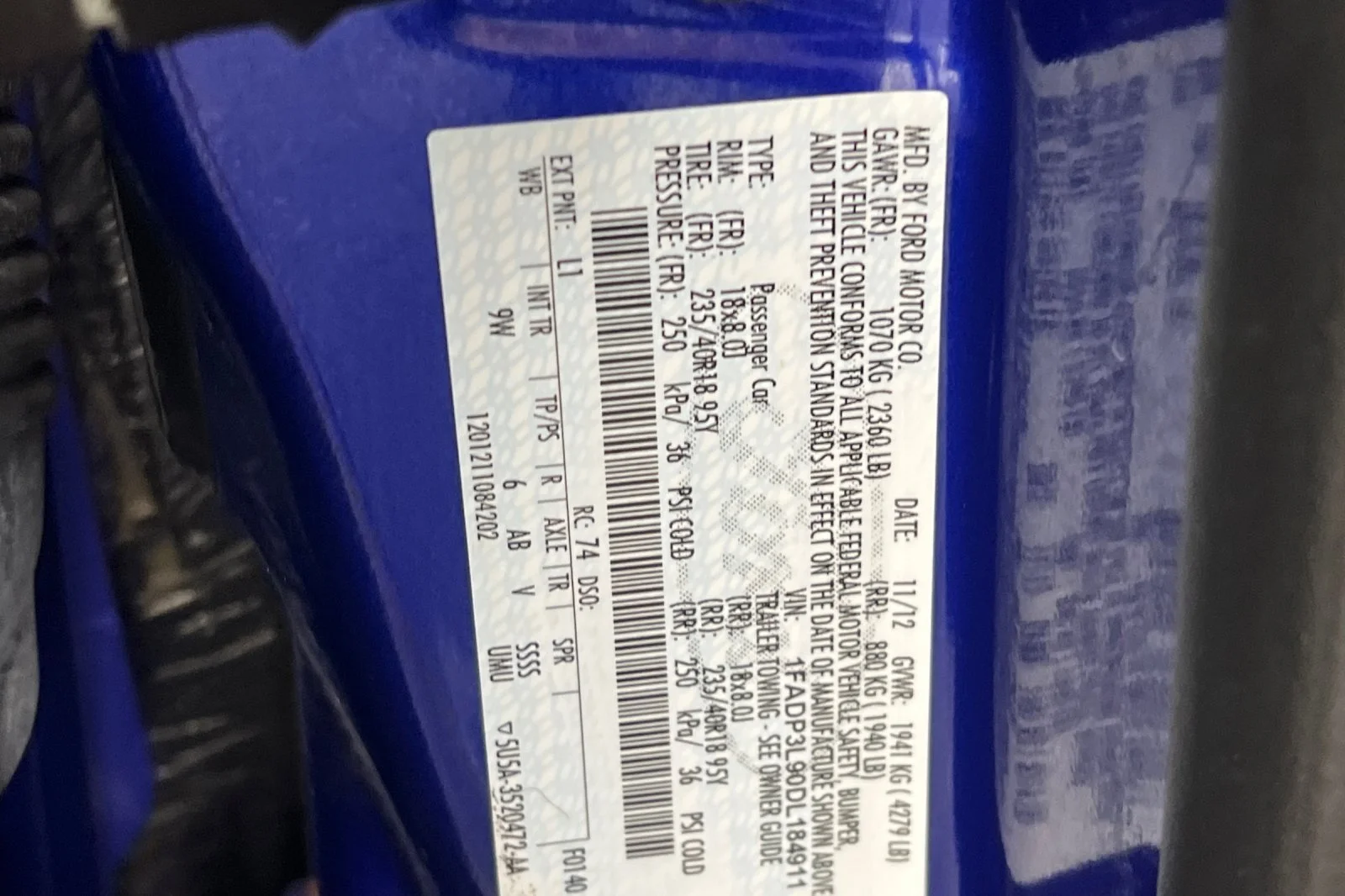 Used 2013 Blue Ford ST image 31