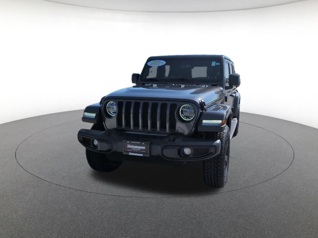 Certified Used 2021 Gray Jeep Unlimited Sahara Altitude image 14