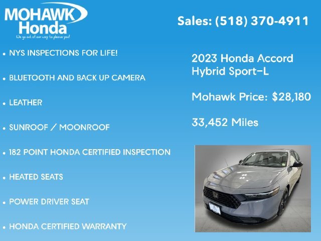 Certified Used 2023 Urban Gray Pearl Honda Sport-L image 8