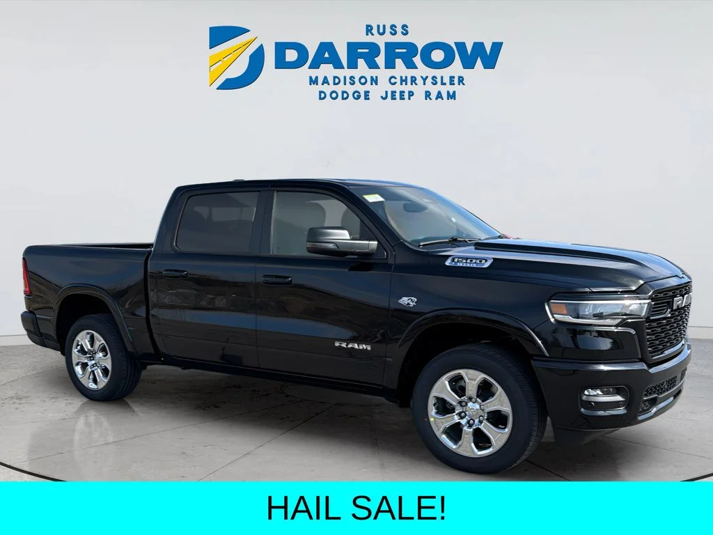 New 2026 Diamond Black Crystal Pearl-Coat Exterior Paint RAM Big Horn/Lone Star image 7