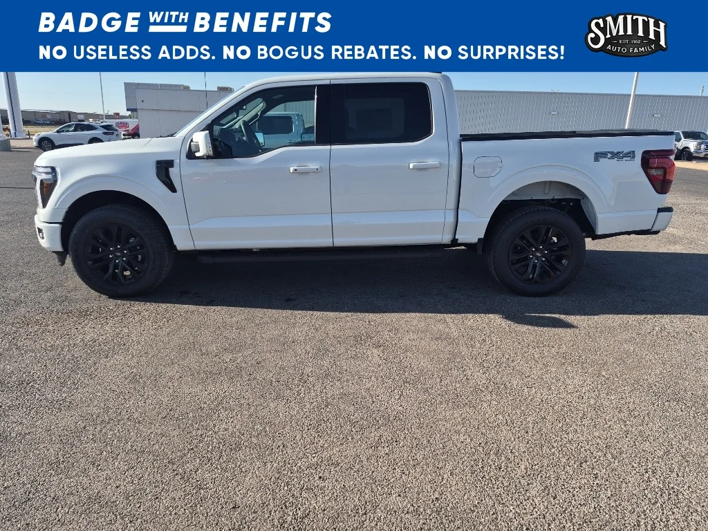 New 2026 Star White Metallic Tri-Coat Ford Lariat® image 3