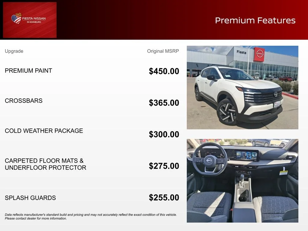 New 2026 Aspen White TriCoat Nissan SV image 3