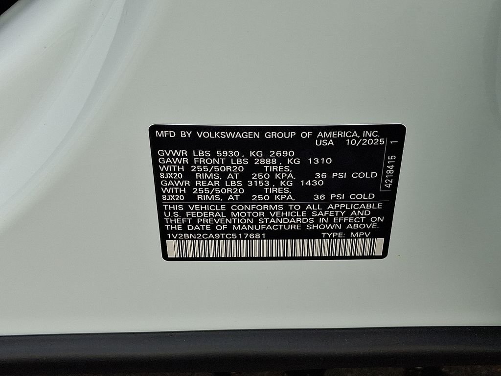 2026 Volkswagen Atlas SEL - Photo 10