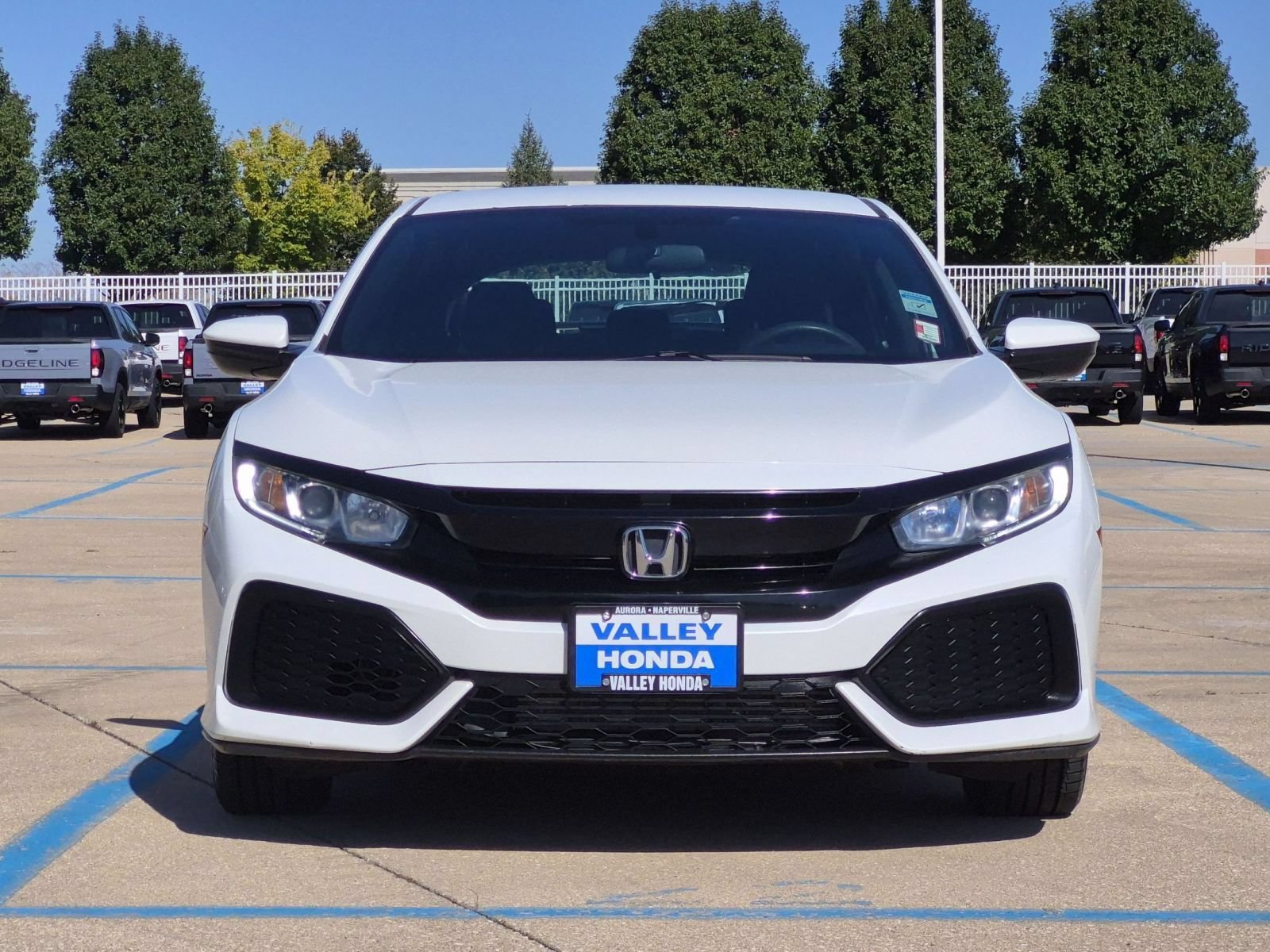 Used 2017 White Orchid Pearl Honda LX Hatchback image 3