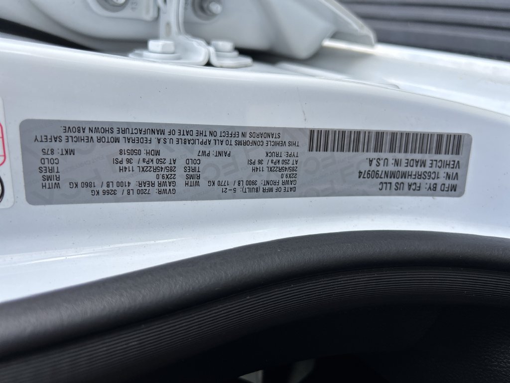 Used 2021 White Ram Limited image 24