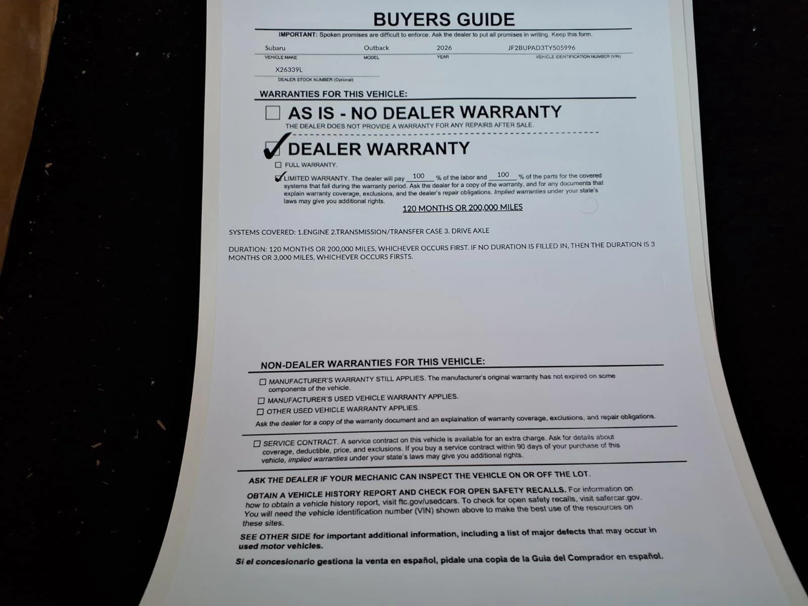 Certified Used 2026 River Rock Pearl Subaru Premium image 35