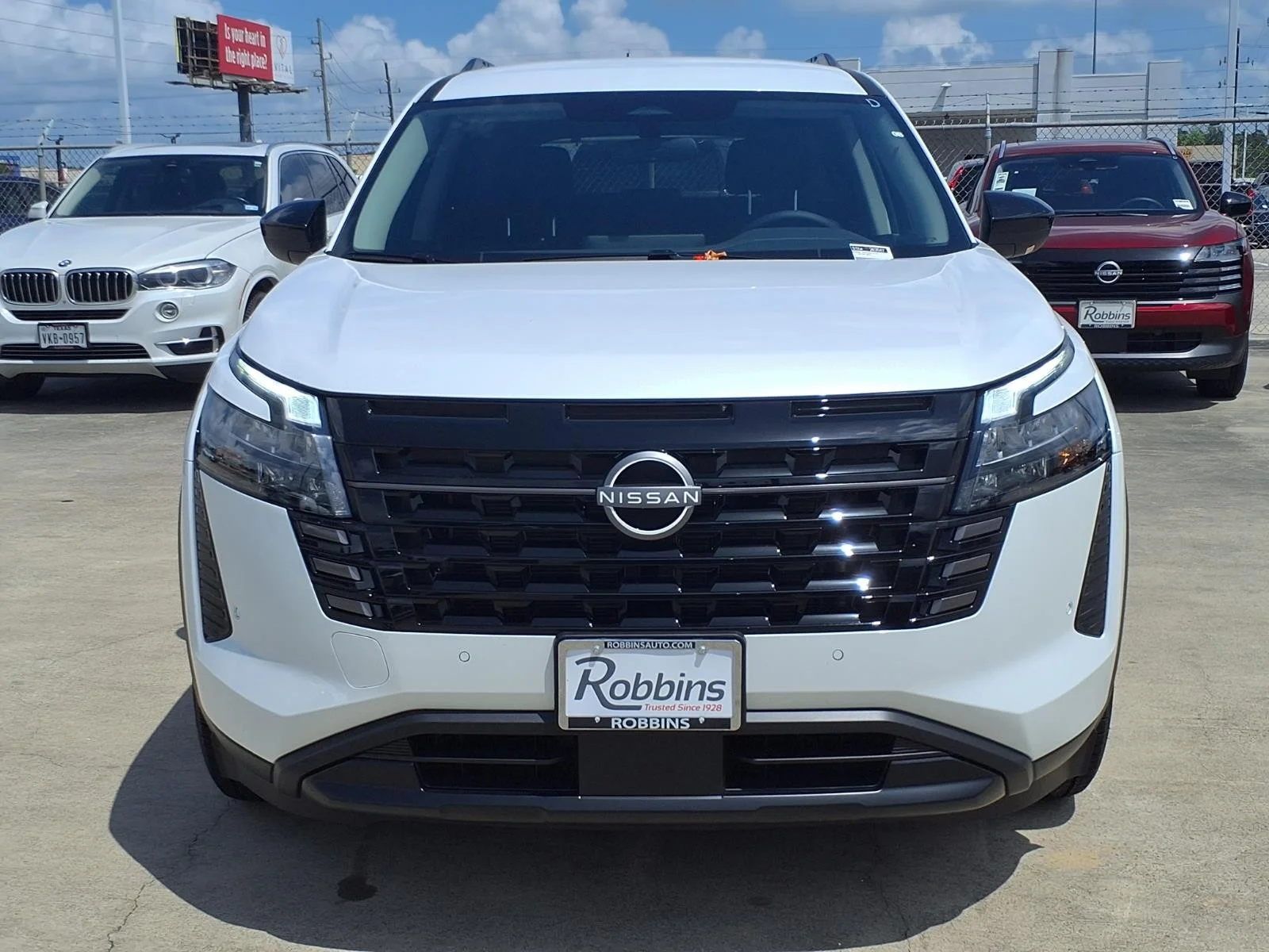 2026 Nissan Pathfinder SV White at Robbins Nissan