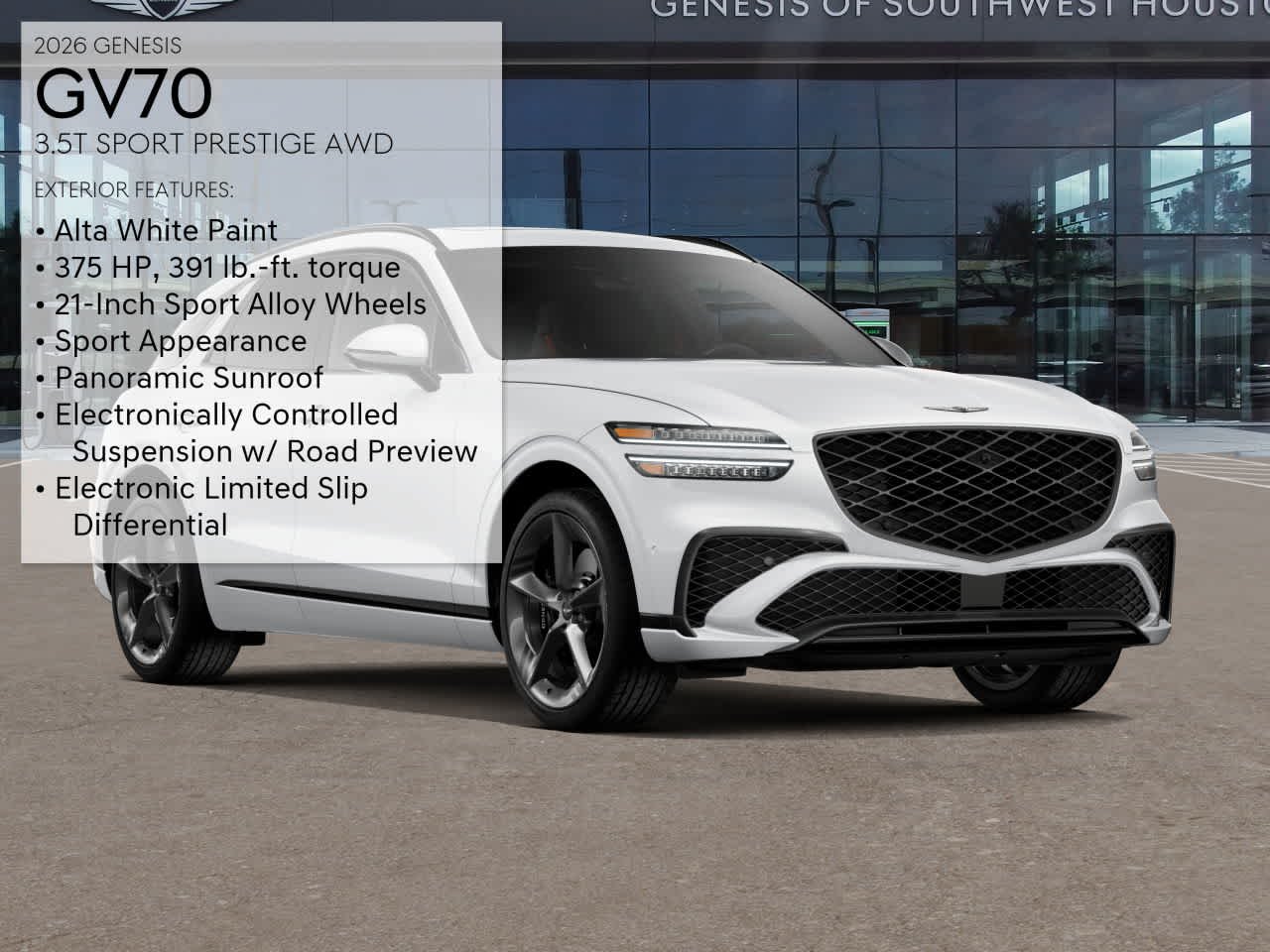 Used 2026 Alta White Genesis 3.5T Sport Prestige image 5