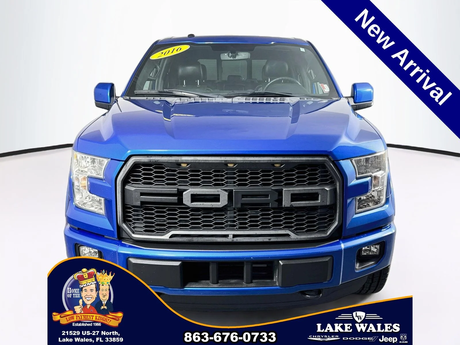 Certified Used 2016 Blue Ford Lariat image 2