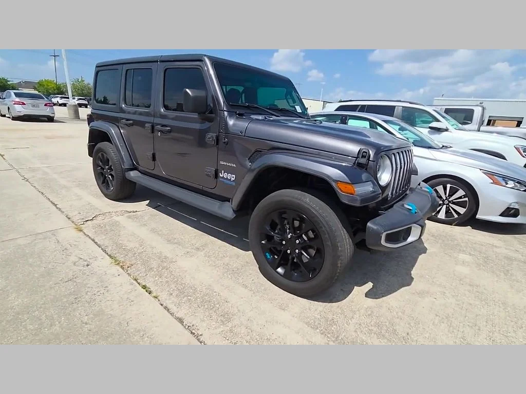 Certified Used 2022 Gray Jeep Unlimited Sahara 4xe image 32