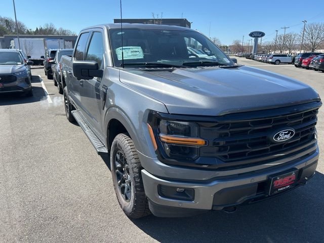 Gray 2025 Ford F-150 XLT SuperCrew 4WD Pickup Truck Four-Wheel Drive Automatic