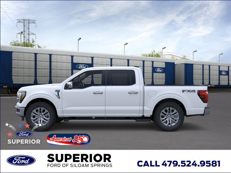 New 2026 Star White Metallic Tri-Coat Ford LARIAT image 3