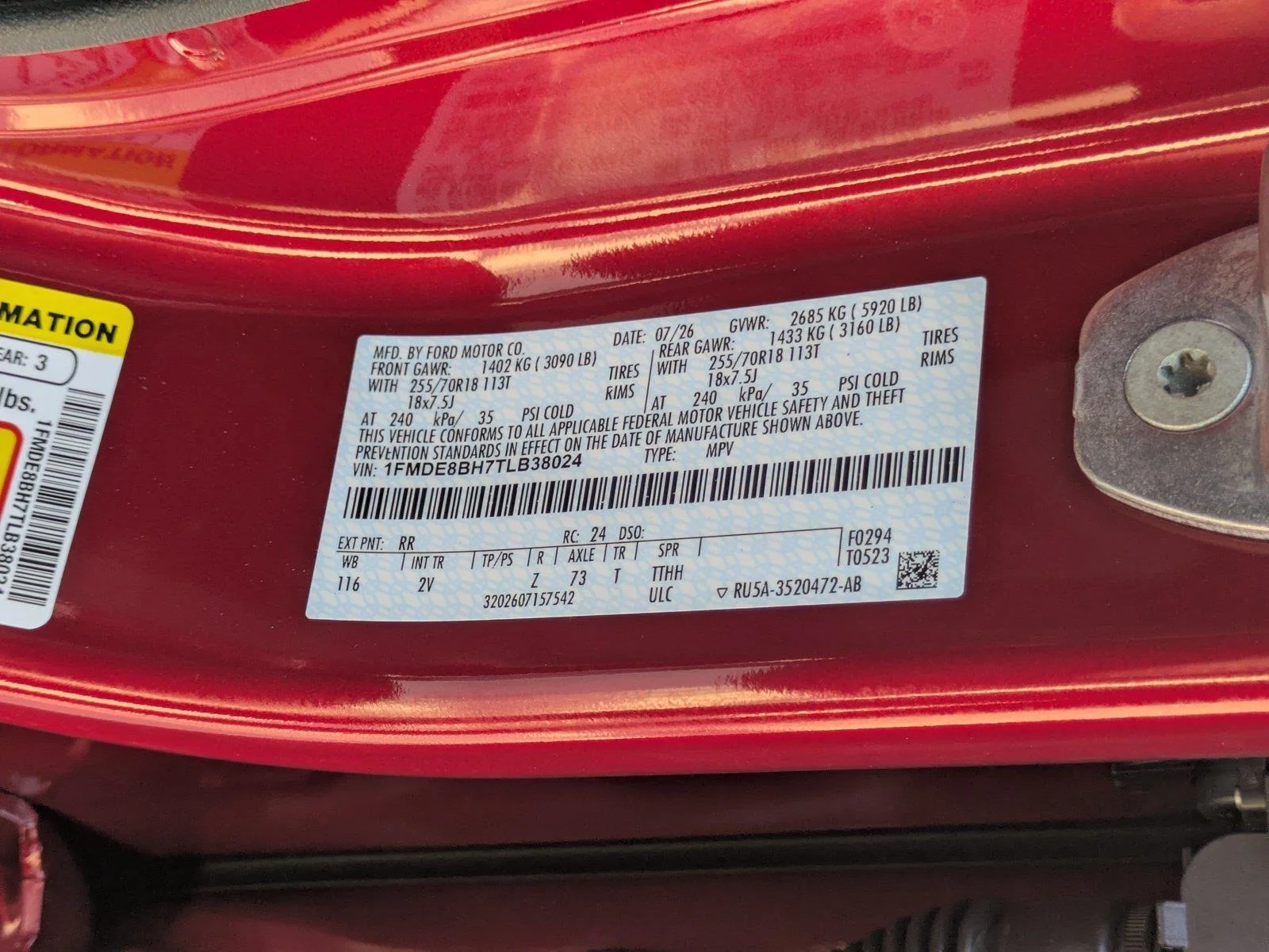 New 2026 Ruby Red Metallic Tinted Clearcoat Ford Outer Banks® image 22
