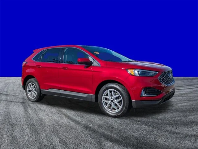 Certified Used 2024 Red Metallic Ford SEL image 2