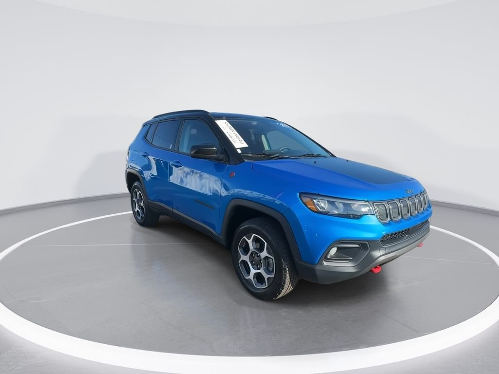 Certified Used 2022 Blue Jeep Trailhawk image 2