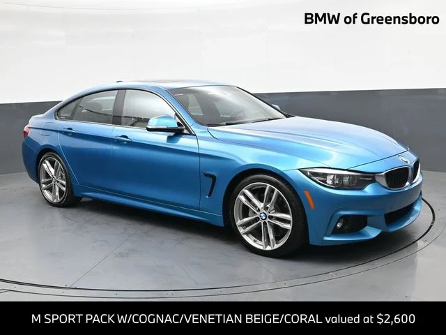 Used 2018 Blue BMW 430i Gran Coupe image 1