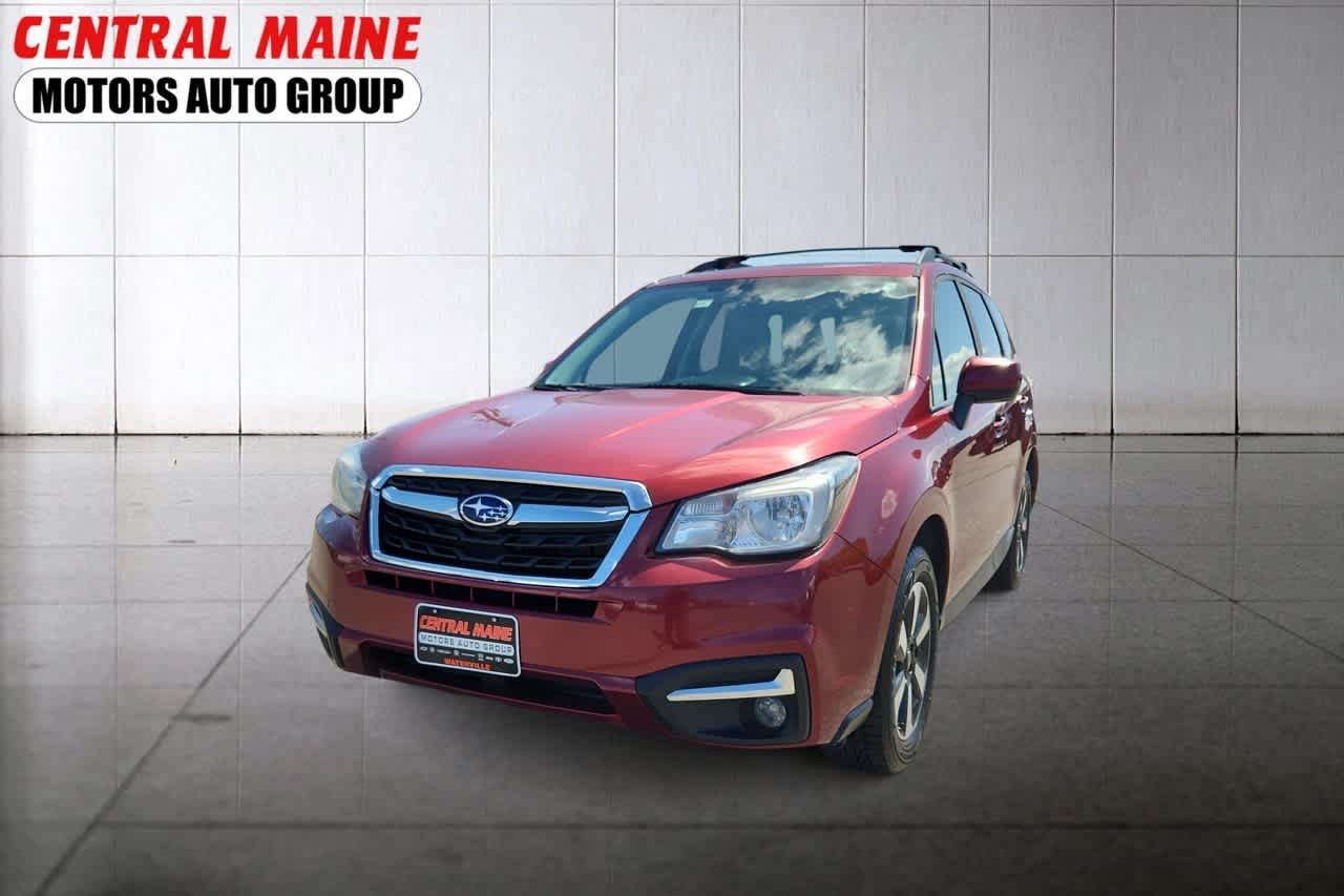 Used 2018 Subaru Forester Premium with VIN JF2SJAGC6JH555518 for sale in Oakland, ME