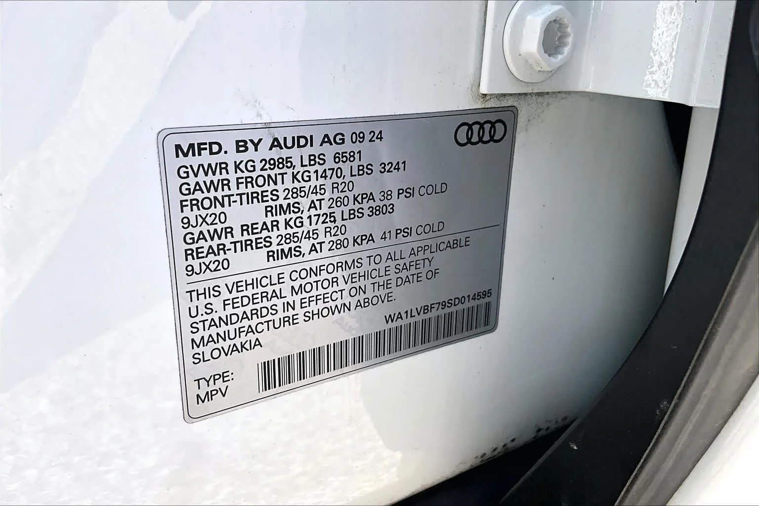 Certified Used 2025 Carrara White Audi Premium Plus image 34