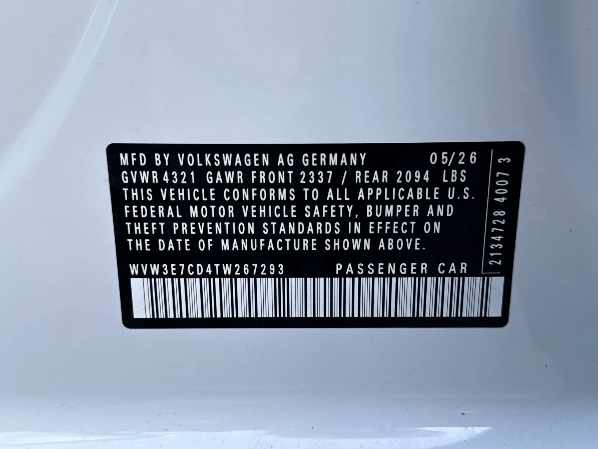 New 2026 Opal White Pearl Volkswagen SE image 34