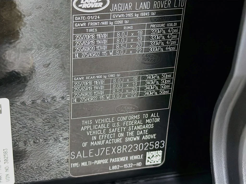 Certified Used 2024 Black Land Rover S image 34