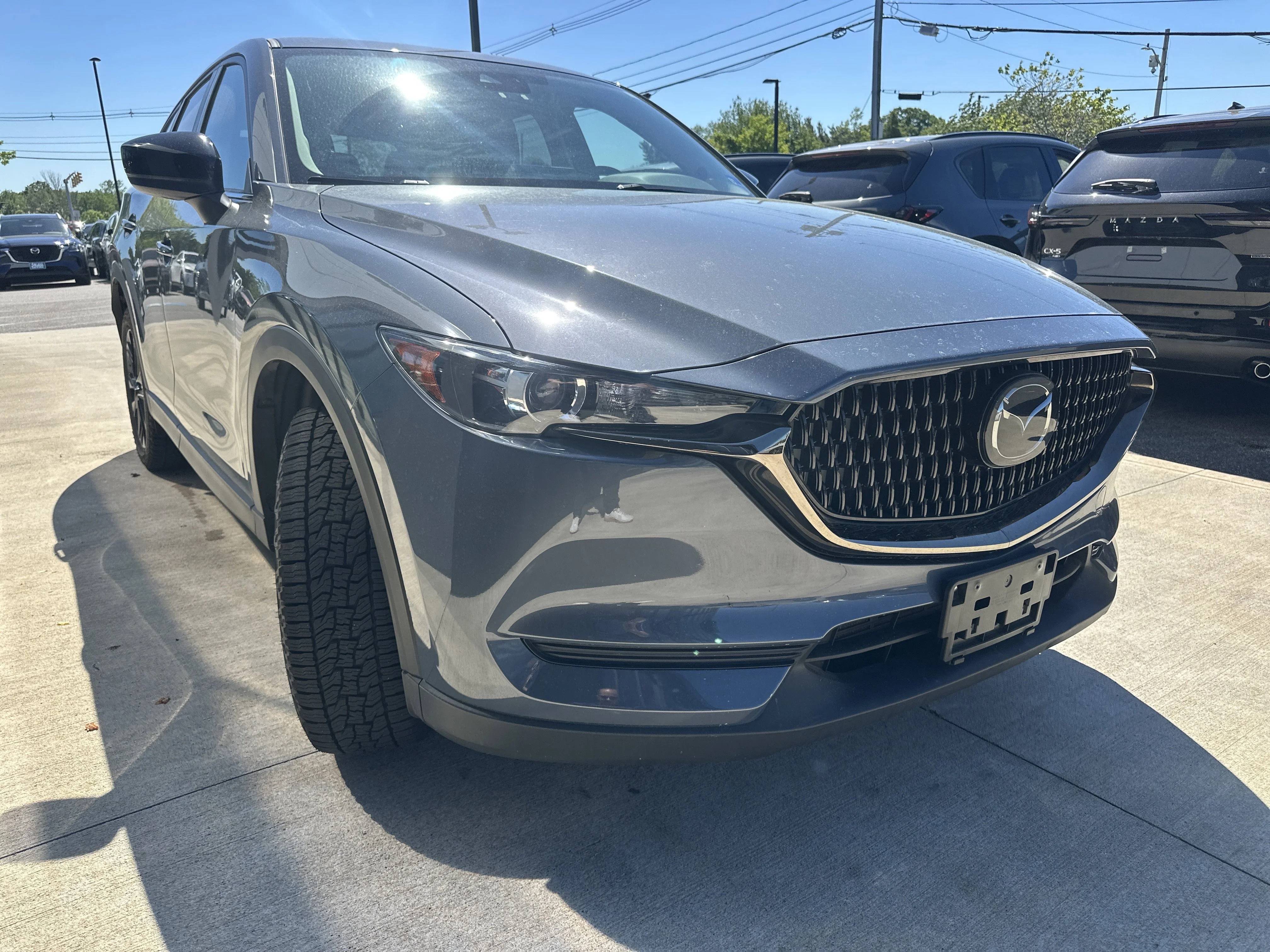 Used 2021 Polymetal Gray Mazda Carbon Edition Turbo image 9