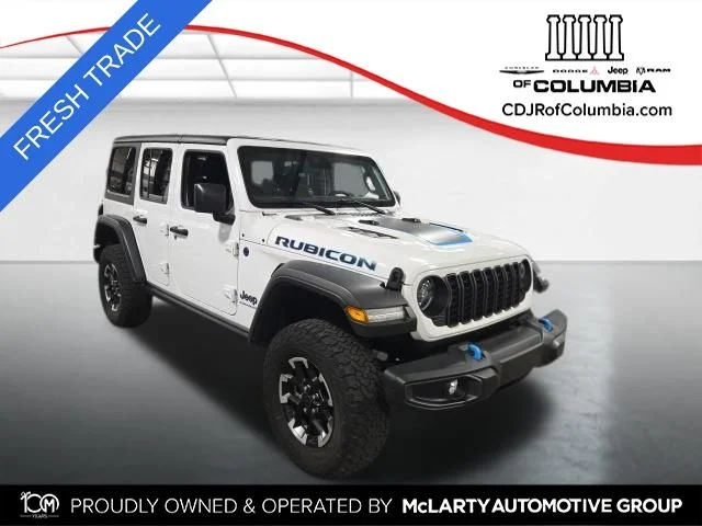 Used 2024 White Jeep Rubicon 4xe image 1