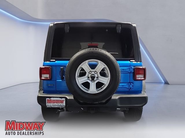 Certified Used 2022 Blue Jeep Unlimited Sport S image 4