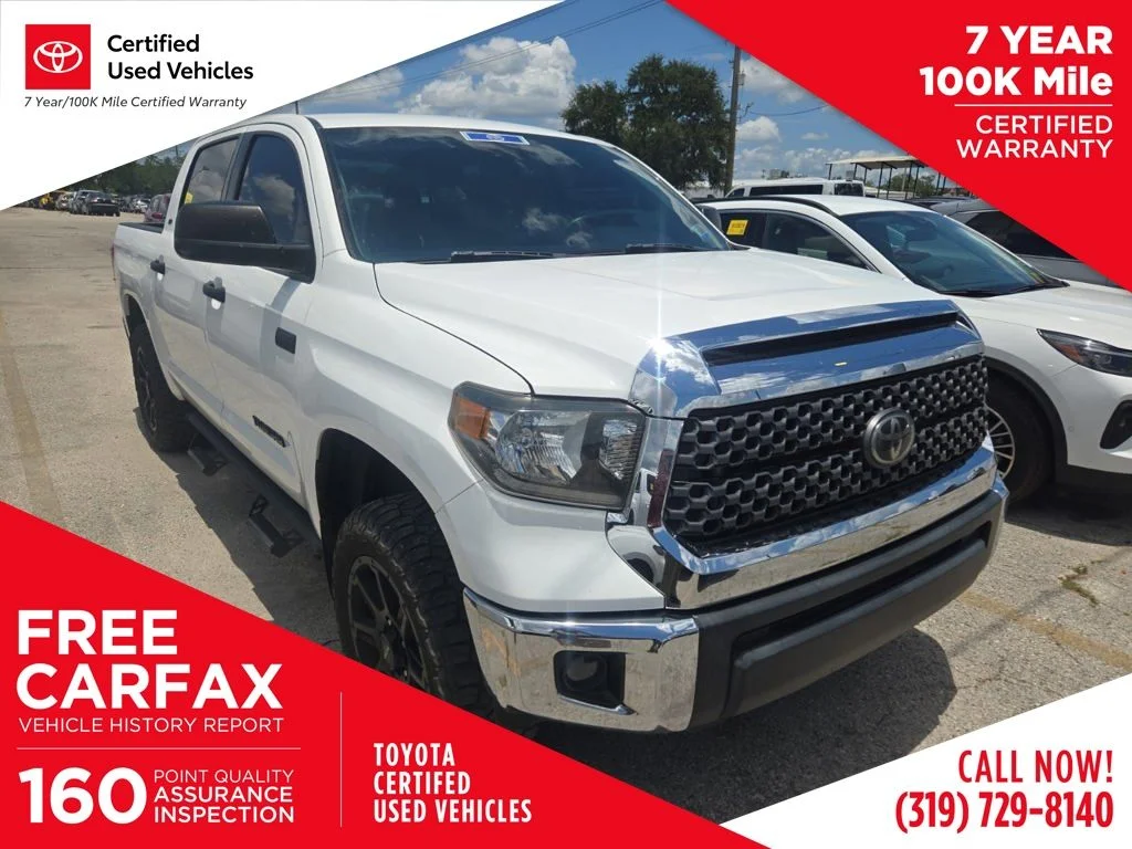 Certified Used 2020 White Toyota SR5 image 1