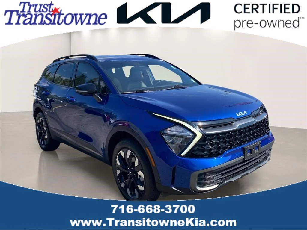 Certified Used 2023 Sapphire Blue Kia X-Line image 1
