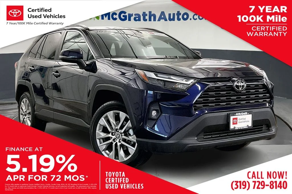 Used 2022 Blue Toyota XLE Premium image 1
