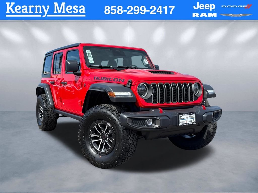 New 2026 Firecracker Red Clear-Coat Exterior Paint Jeep Rubicon image 1